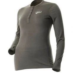 DSG Merino Wool Base Layer Shirt - Grey Fancy-Ladies Only!