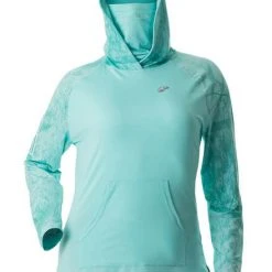 DSG Nora Realtree Fishing® Pattern Hooded Fishing Shirt - UPF 50+ - Salmon, Navy Or Aqua