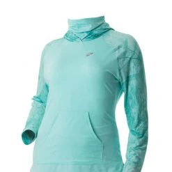 DSG Nora Realtree Fishing® Pattern Hooded Fishing Shirt - UPF 50+ - Salmon, Navy Or Aqua