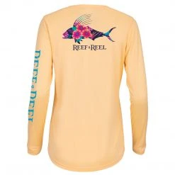 Reef & Reel Women's Roosterfish Performance LS Shirt Fancy-Ladies Only!