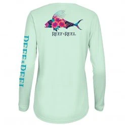 Reef & Reel Women's Roosterfish Performance LS Shirt Fancy-Ladies Only!
