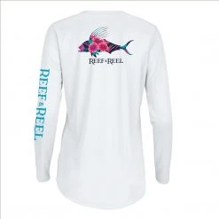Reef & Reel Women's Roosterfish Performance LS Shirt Fancy-Ladies Only!