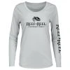 Reef & Reel Women's Floating Fish Big Logo Performance LS Shirt Fancy-Ladies Only! 2 Reef & Reel Women's Floating Fish Big Logo Performance LS Shirt Fancy-Ladies Only!