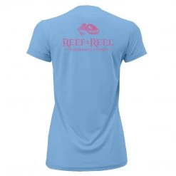 Fancy-Ladies Only! Reef & Reel Women's Floating Fish Back Performance SS Shirt
