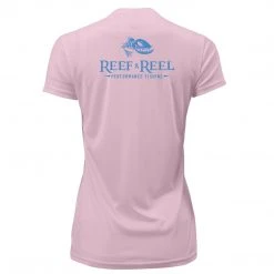 Fancy-Ladies Only! Reef & Reel Women's Floating Fish Back Performance SS Shirt